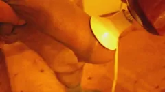 play Nylon-Fetish Masturbation with Vibrator and Precum