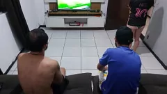 play Latina Wife Loses Bet and Gets Humiliated with Blowjob From Husband's Friend