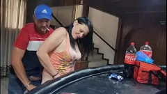 play Stepii lesbiene bisexuali împărtășesc pula tatălui într -un triplu fierbinte